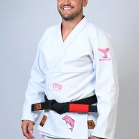 Kimono In The Guard Jiu-Jitsu AMAZÔNIA BOTO ROSA BRANCO - imagem 7
