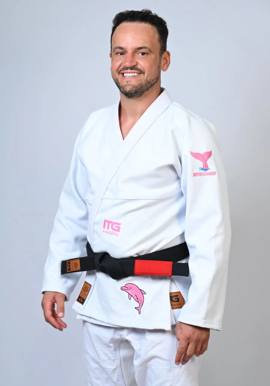 Kimono In The Guard Jiu-Jitsu AMAZÔNIA BOTO ROSA BRANCO