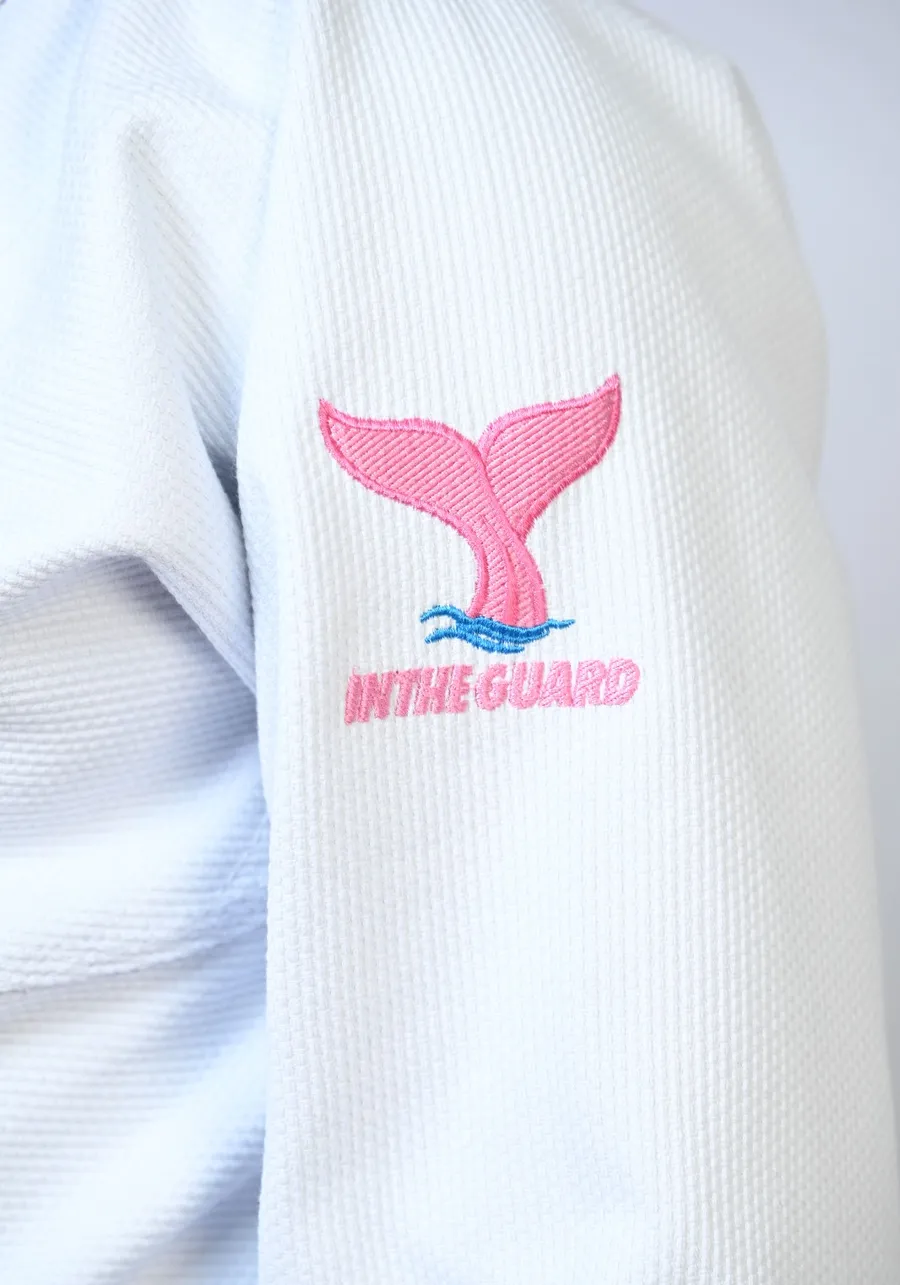 Kimono In The Guard Jiu-Jitsu AMAZÔNIA BOTO ROSA BRANCO
