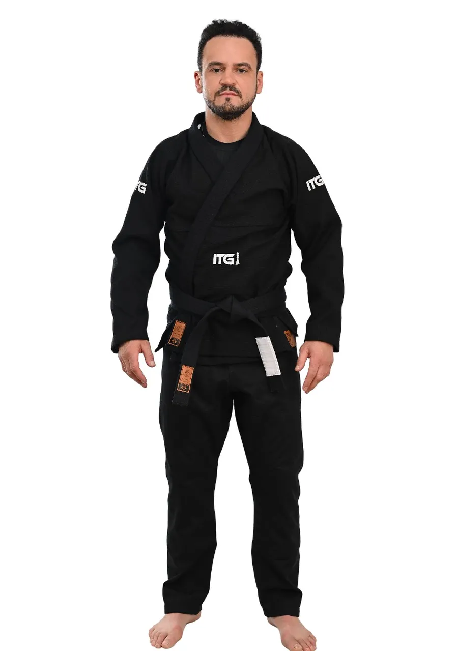 Kimono In The Guard Xadrez Pró Preto