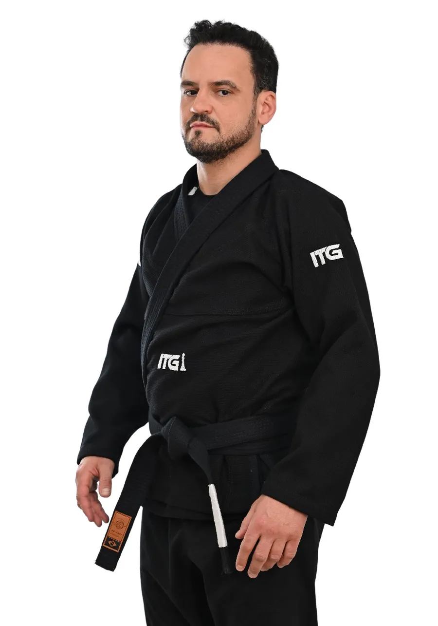Kimono In The Guard Xadrez Pro Preto