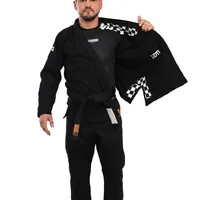 Kimono In The Guard Xadrez Pro Preto - imagem 9