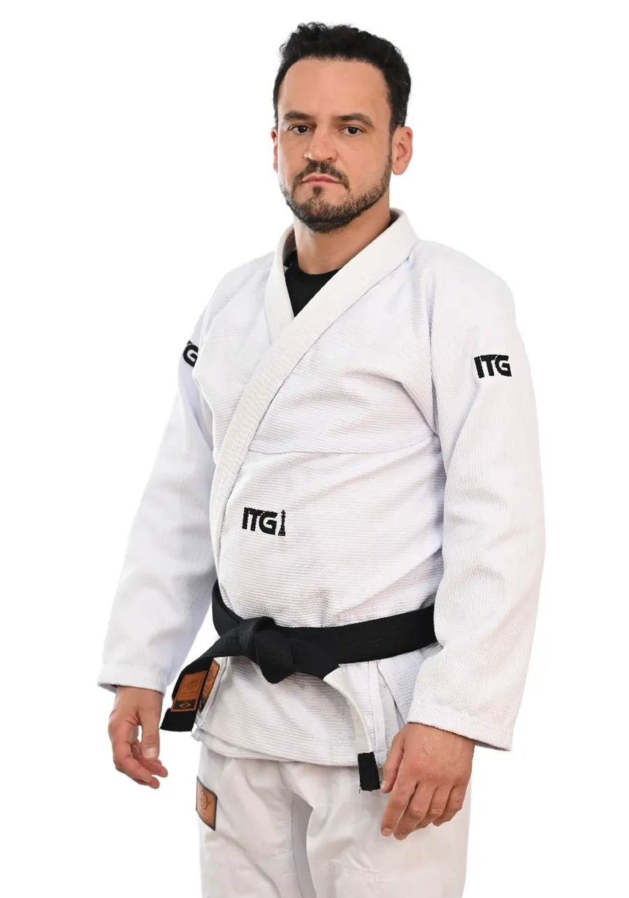 Kimono In The Guard Xadrez Pro Branco