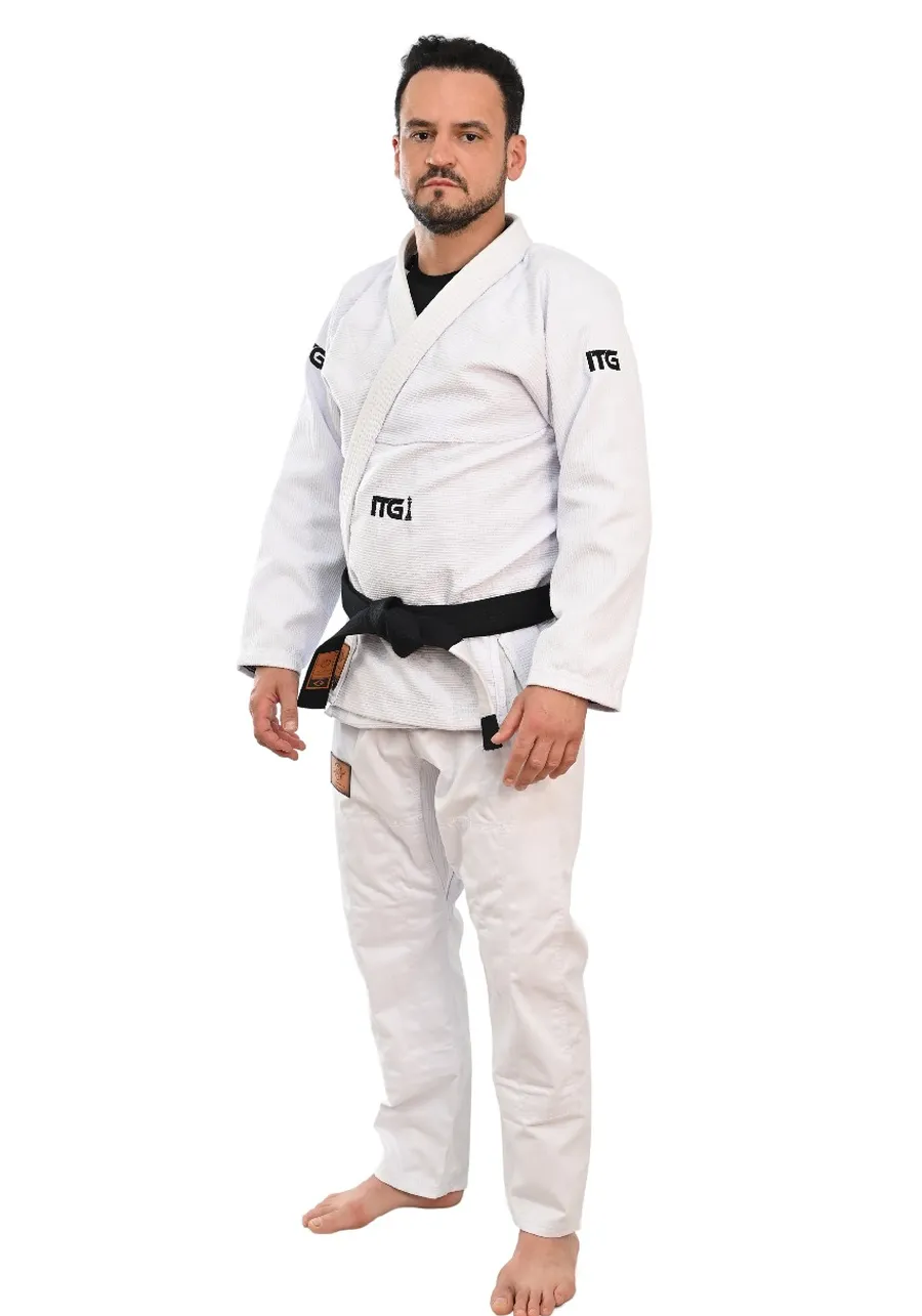 Kimono In The Guard Xadrez Pro Branco