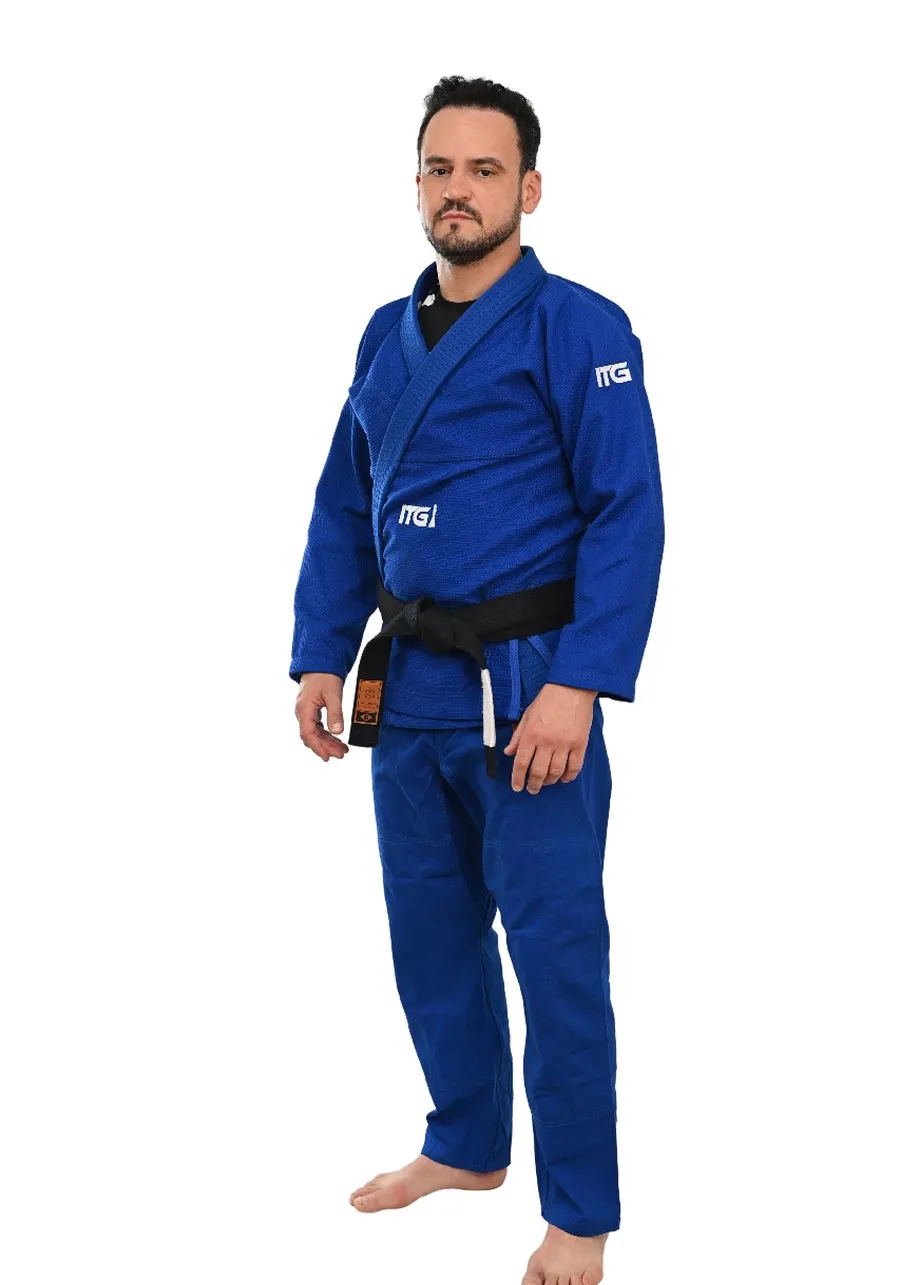 Kimono In The Guard Xadrez Pro Azul