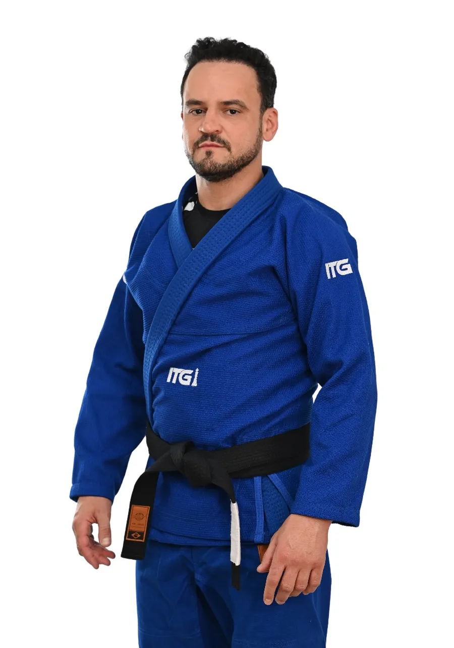 Kimono In The Guard Xadrez Pro Azul