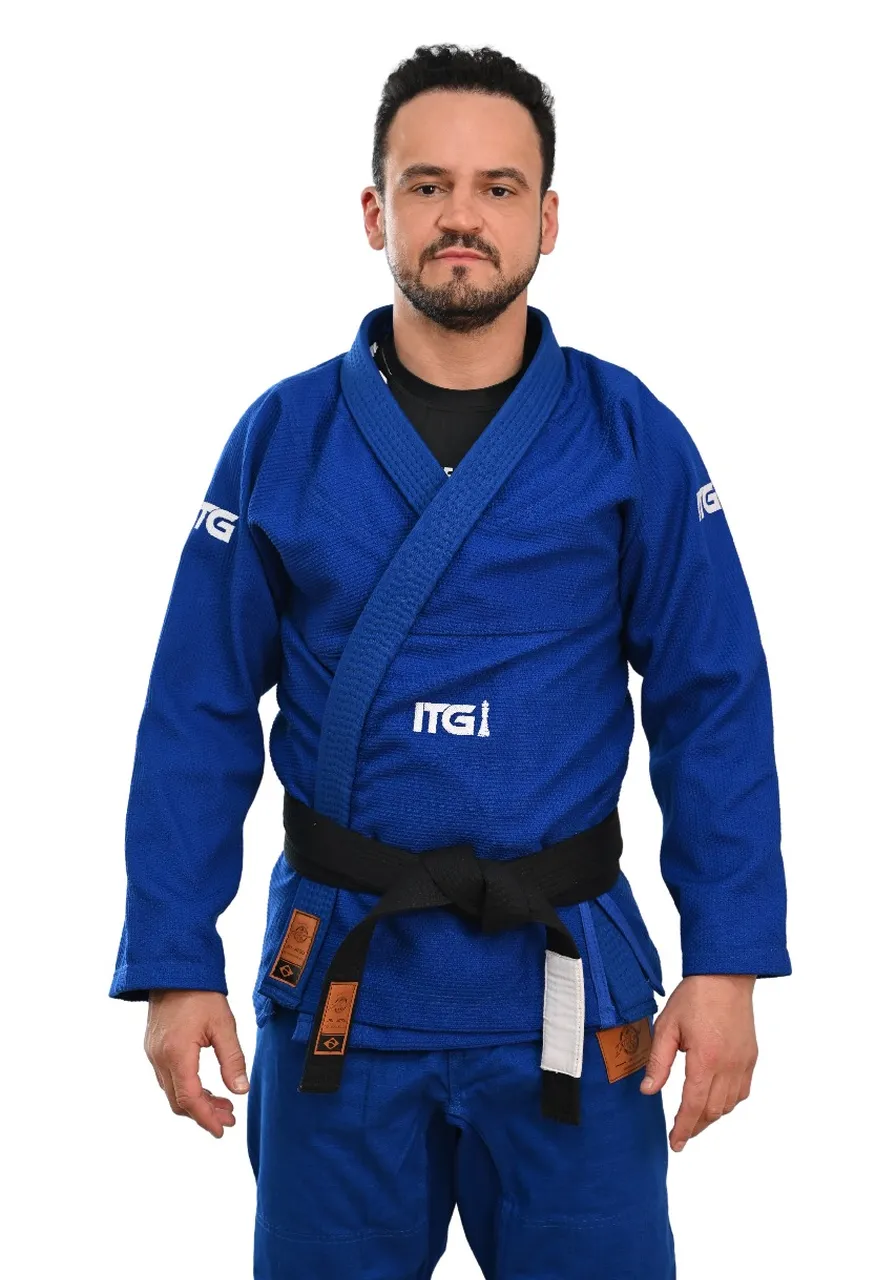 Kimono In The Guard Xadrez Pró Azul