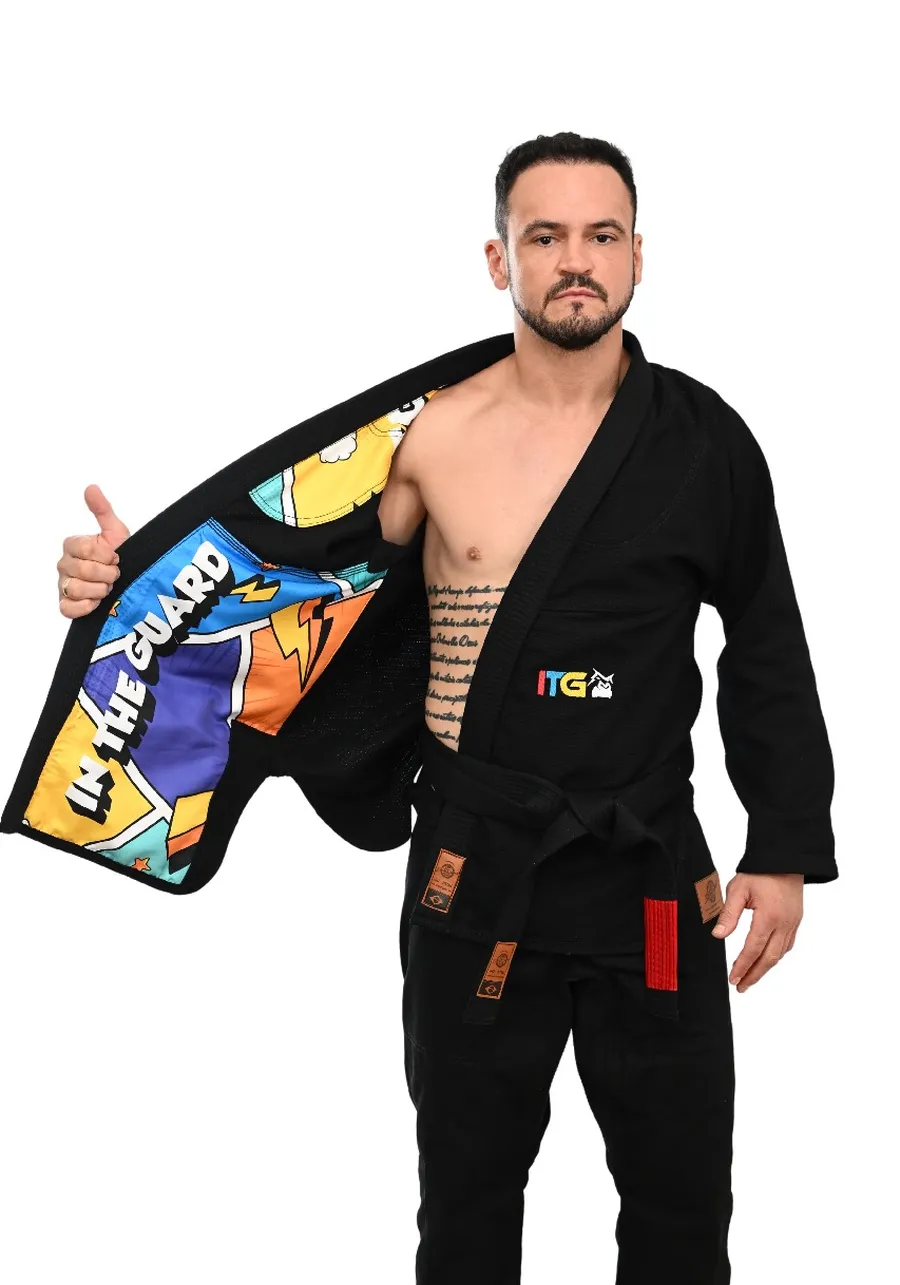 Kimono In The Guard Pro Colors Preto