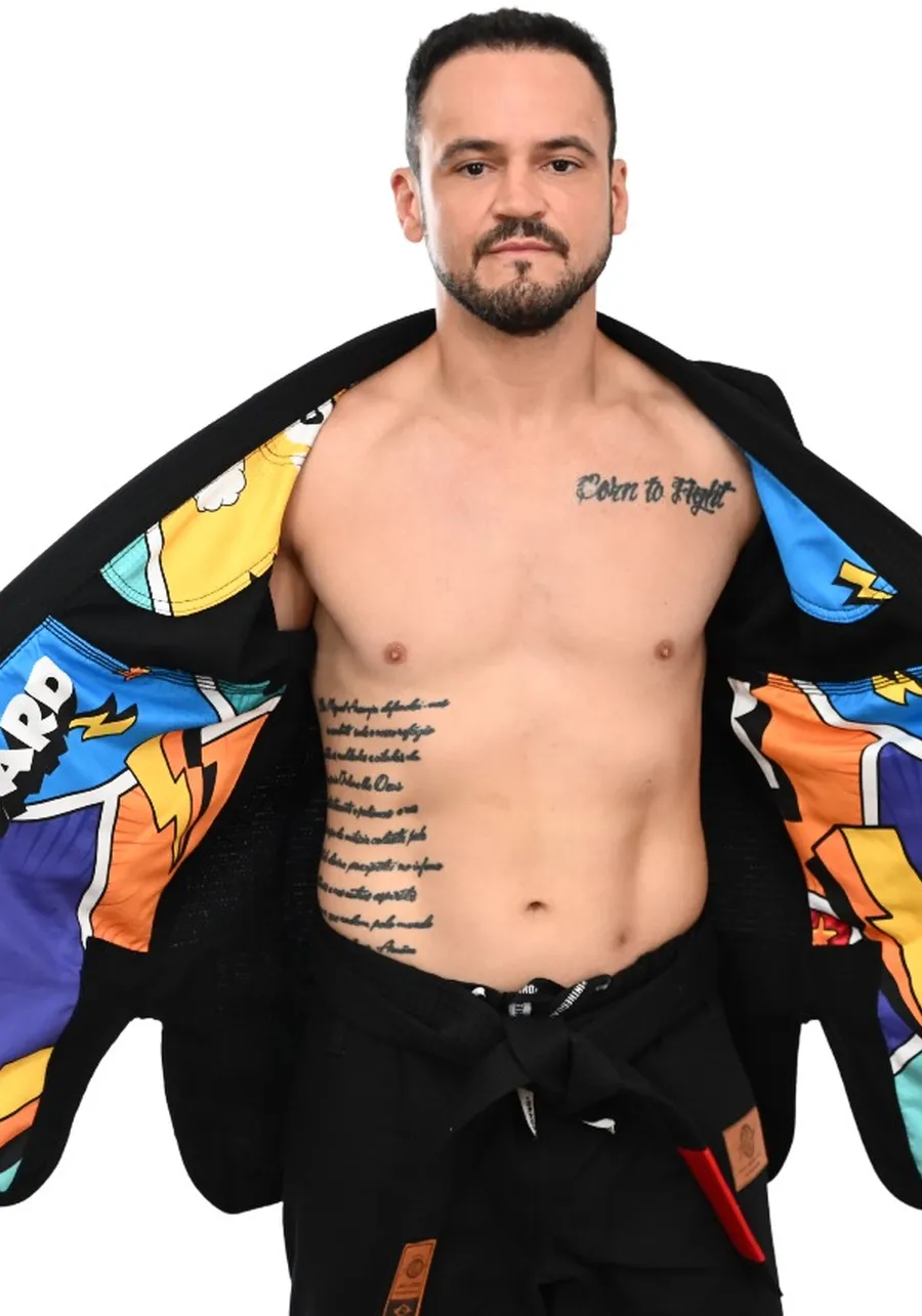 Kimono In The Guard Pro Colors Preto