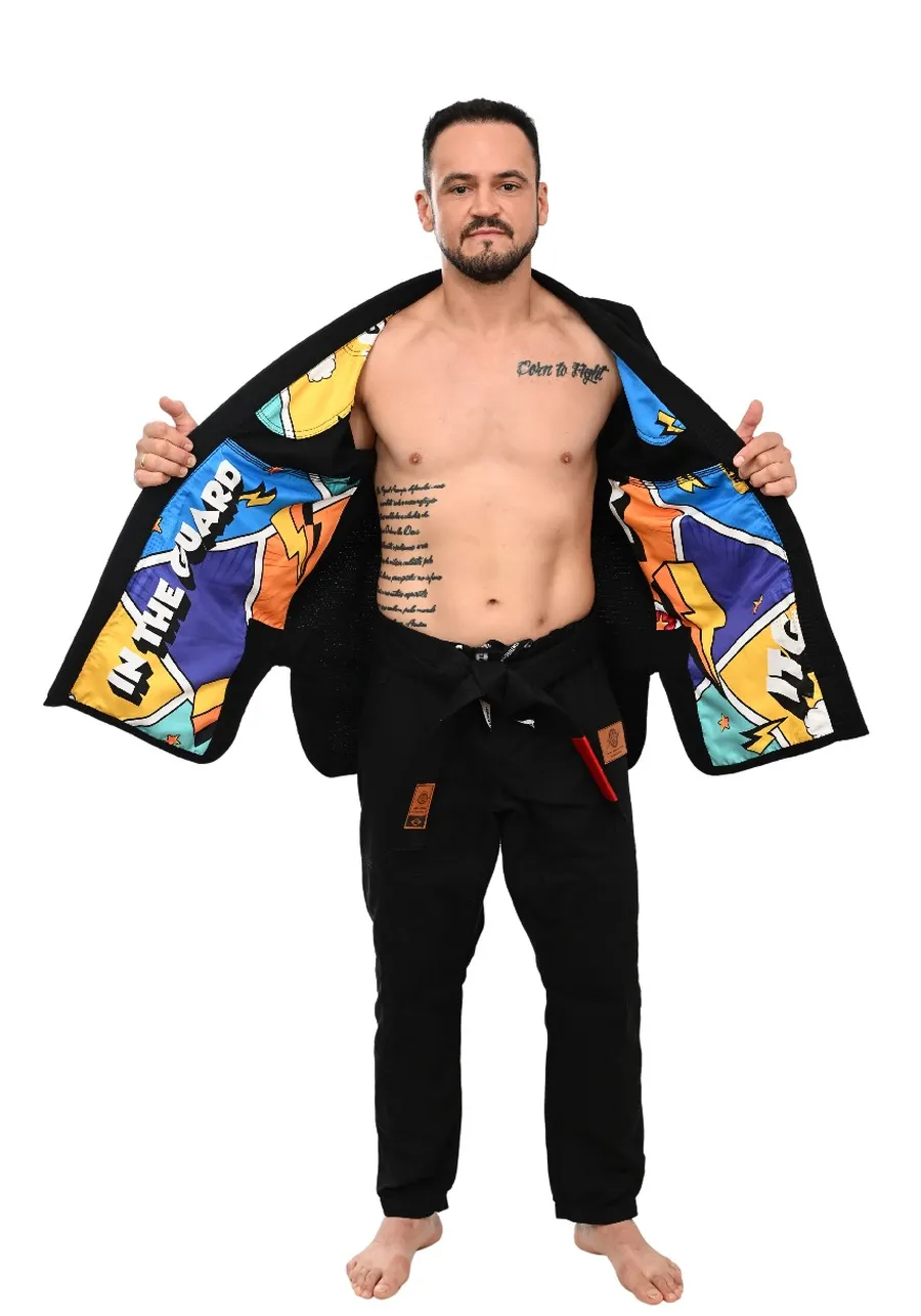 Kimono In The Guard Pro Colors Preto