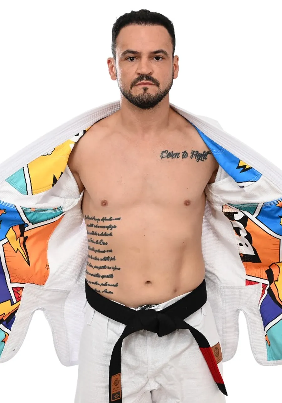 Kimono In The Guard Pro Colors Branco