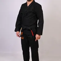 Kimono In The Guard Jiu-Jitsu Liso PRÓ PRETO - imagem 4