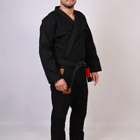 Kimono In The Guard Jiu-Jitsu Liso PRÓ PRETO - imagem 5