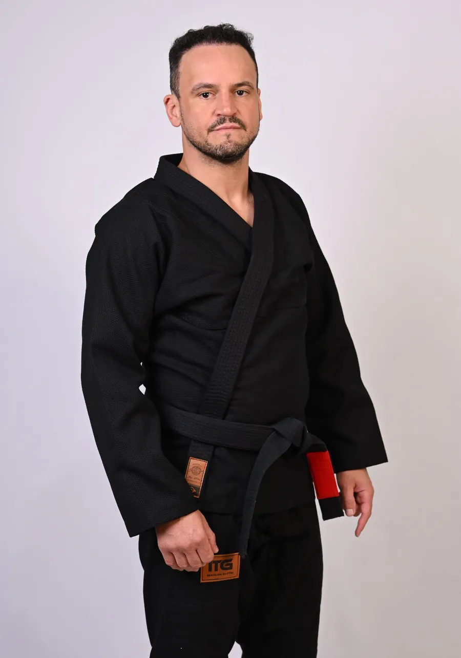 Kimono In The Guard Jiu-Jitsu Liso PRÓ PRETO