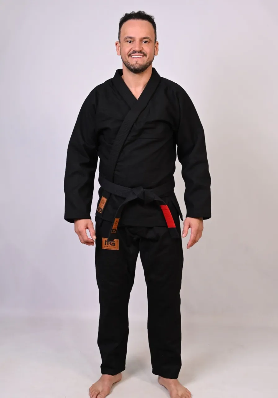 Kimono In The Guard Jiu-Jitsu Liso PRÓ PRETO