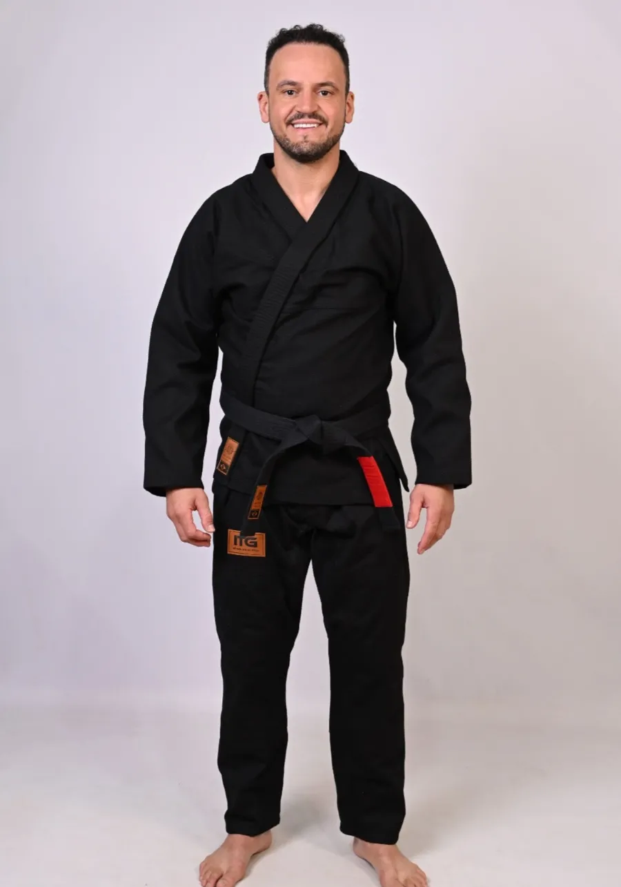 Kimono In The Guard Jiu-Jitsu Liso PRÓ PRETO