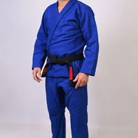 	 Kimono In The Guard Jiu-Jitsu Liso PRÓ AZUL - imagem 3