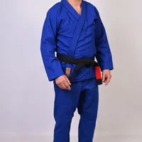 	 Kimono In The Guard Jiu-Jitsu Liso PRÓ AZUL - imagem 5