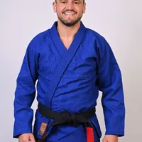 	 Kimono In The Guard Jiu-Jitsu Liso PRÓ AZUL - imagem 2