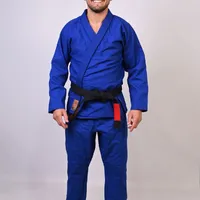 	 Kimono In The Guard Jiu-Jitsu Liso PRÓ AZUL - imagem 1