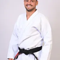 	 Kimono In The Guard Jiu-Jitsu Liso PRÓ BRANCO - imagem 4