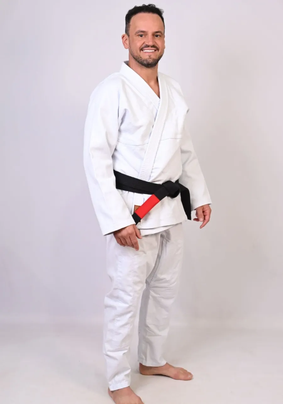 	 Kimono In The Guard Jiu-Jitsu Liso PRÓ BRANCO