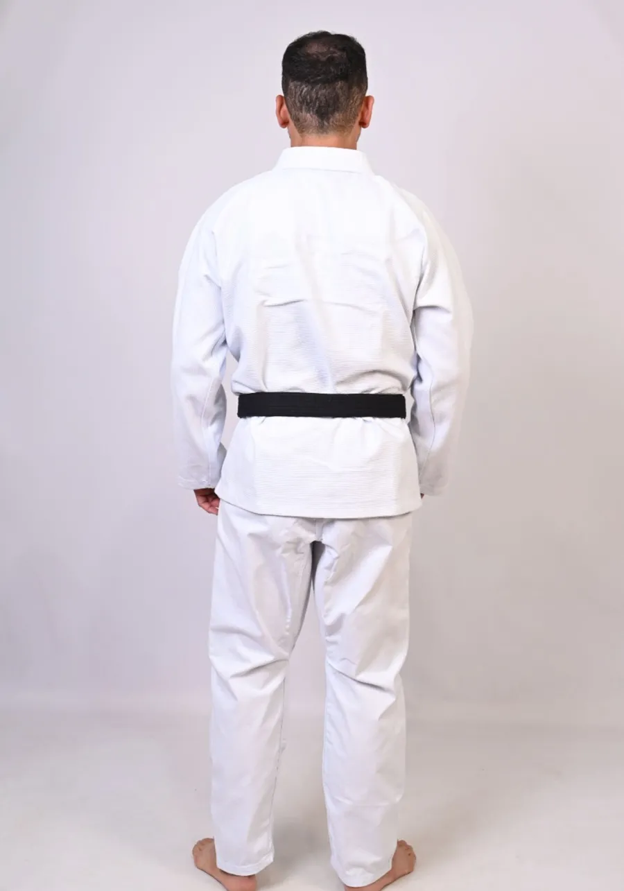 	 Kimono In The Guard Jiu-Jitsu Liso PRÓ BRANCO