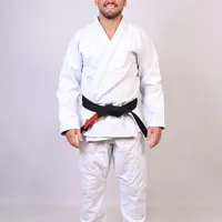 	 Kimono In The Guard Jiu-Jitsu Liso PRÓ BRANCO - imagem 1