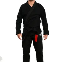 Kimono In The Guard Jiu-Jitsu Liso Preto - imagem 1
