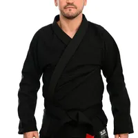 Kimono In The Guard Jiu-Jitsu Liso Preto - imagem 2