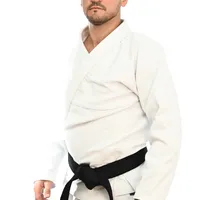 	 Kimono In The Guard Jiu-Jitsu Liso Branco - imagem 5