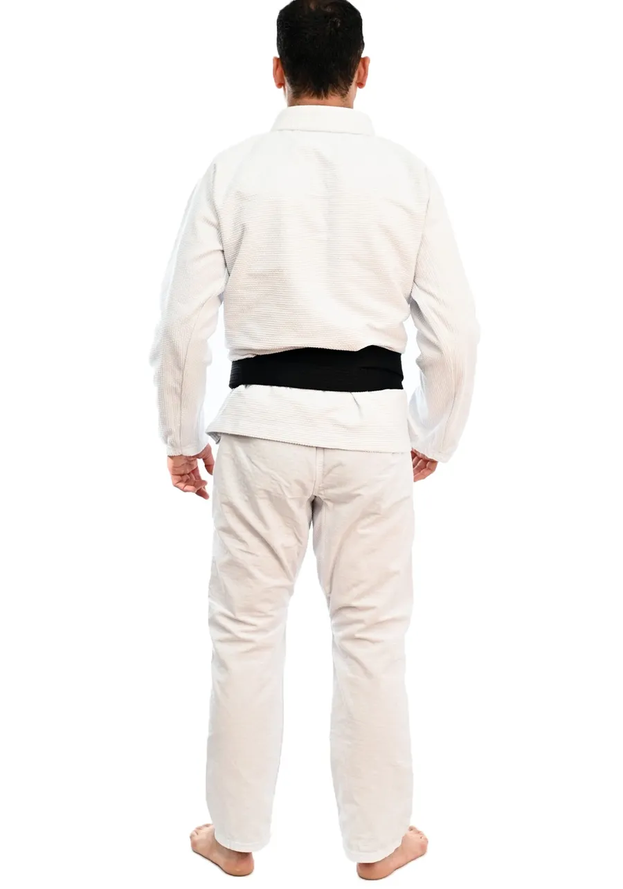 	 Kimono In The Guard Jiu-Jitsu Liso Branco