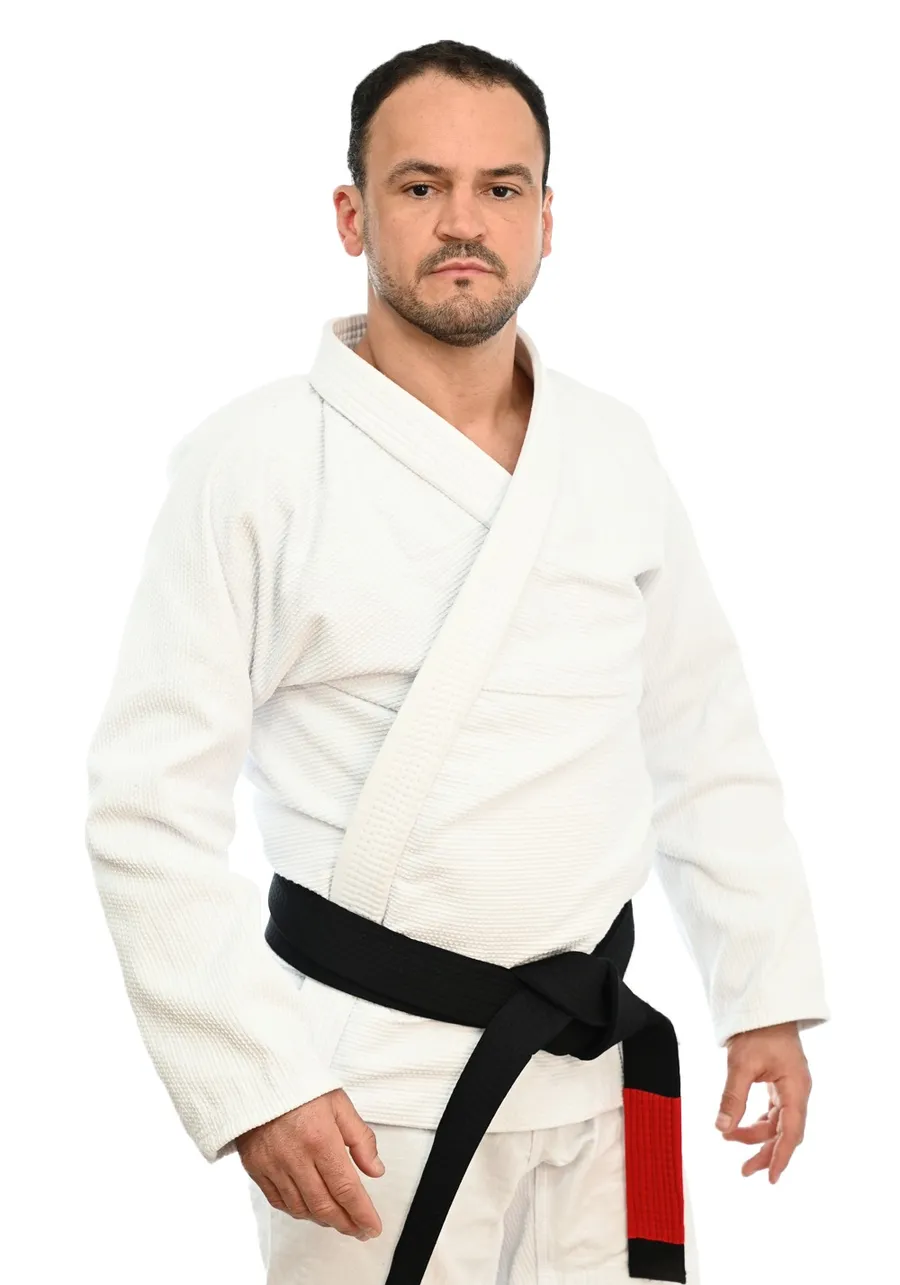 	 Kimono In The Guard Jiu-Jitsu Liso Branco