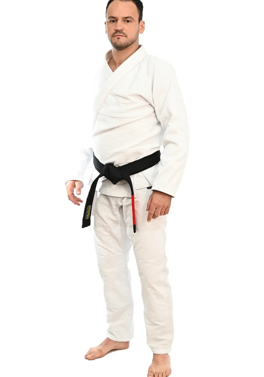 	 Kimono In The Guard Jiu-Jitsu Liso Branco