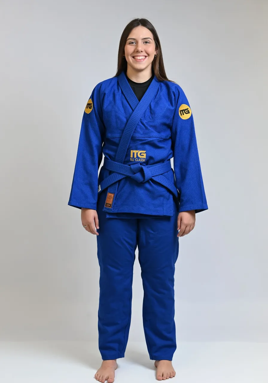 Kimono In The Guard Feminino BJJ Classic Azul