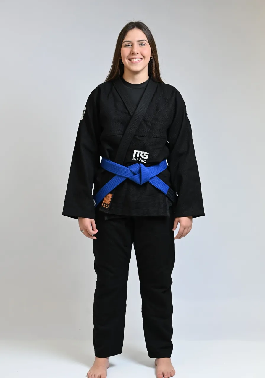 Kimono In The Guard Feminino BJJ Pró Preto