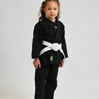 Kimono Infantil KRPA TRANÇADO e calça de Rip Stop GRÁTIS FAIXA BRANCA COM PONTEIRA  -  PRETO - imagem 8