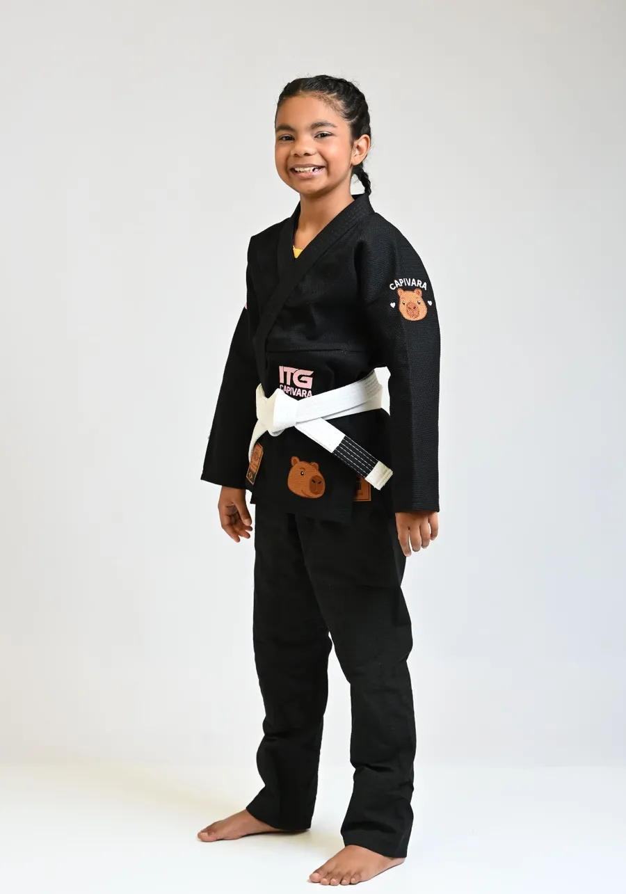 Kimono Infantil In The Guard Capivara  -  PRETO