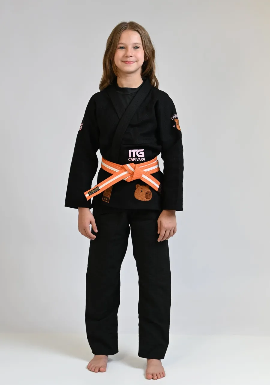 Kimono Infantil In The Guard Capivara  -  PRETO