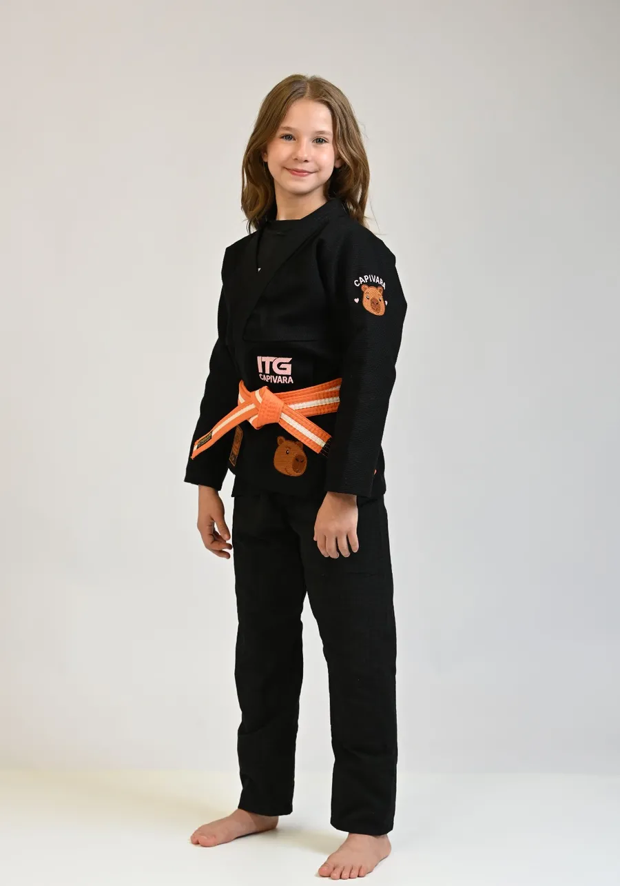 Kimono Infantil In The Guard Capivara  -  PRETO