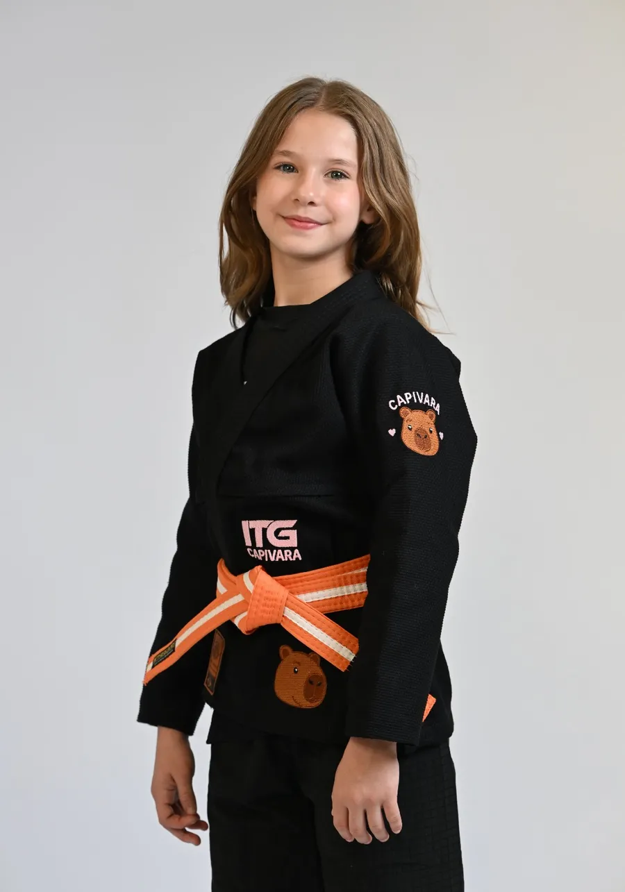 Kimono Infantil In The Guard Capivara  -  PRETO