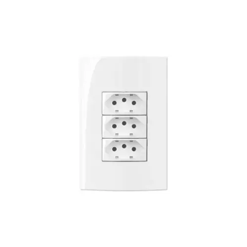 3 tomadas 2P+T 10A 250V Margirius