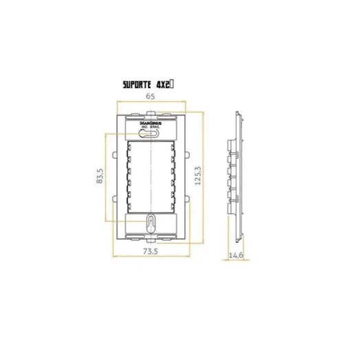 3 tomadas 2P+T 10A 250V Margirius