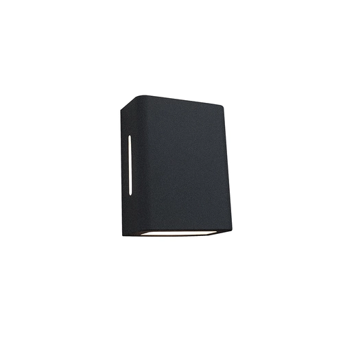 Arandela Fussen 2 Aletas Aluminio 10X13CM preto fosco GERMANY 
