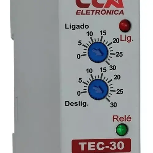 TEMPORIZADOR ANALÓGICO CÍCLICO TEC-30SS-220V SIBRATEC