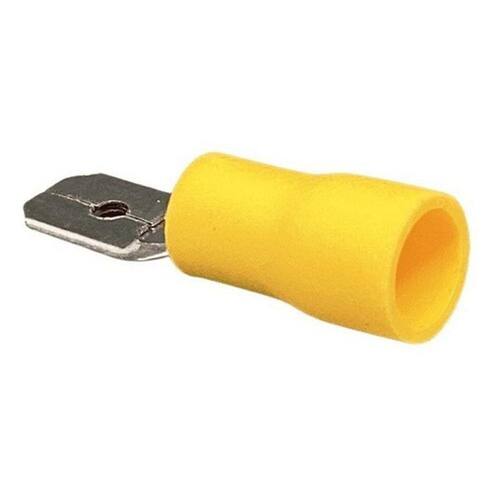 Terminal Pré Isolado Tipo Macho 4mm a 6mm Amarelo - G20