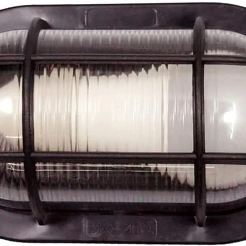 Arandela Tartaruga Oval Preta OPL