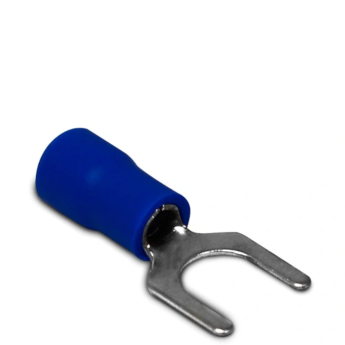 Terminal Pré-Isolado Tipo Forquilha - Cabo 2,5mm² - Azul - Forquilha 6,5mm – SV 2-6 SIBRATEC