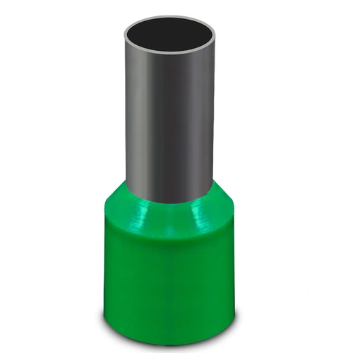 Terminal Pré-Isolado Tubular Simples 16mm² - Verde – E1612 SIBRATEC