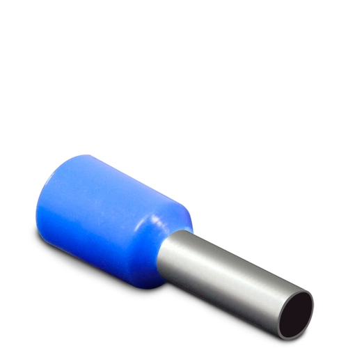 Terminal Pré-Isolado Tubular Simples 2,5mm² - Azul – E2508 SIBRATEC